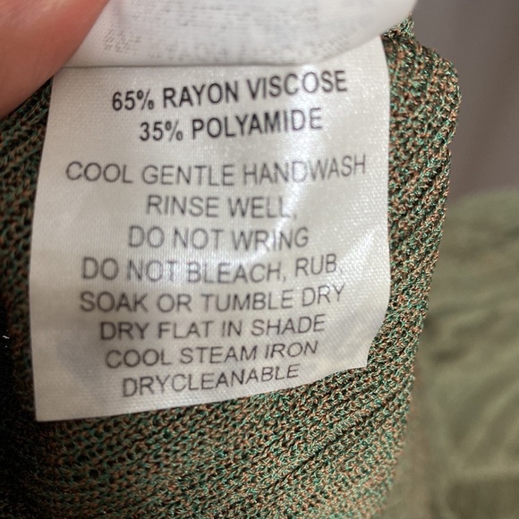 Sabatini White tie front pleated dress size medium - Picture 7 of 7